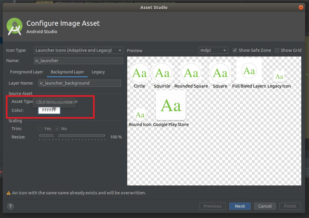 Android Studio - Text Background Layer Android Studio - Text Background Layer