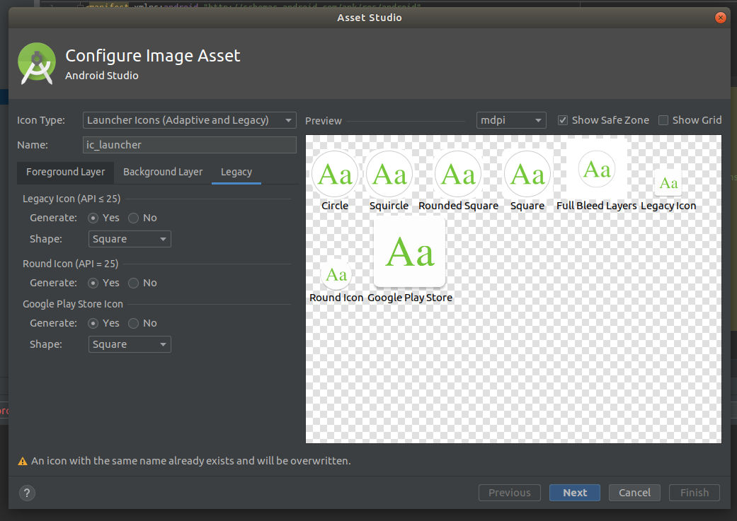 Android Studio - Text Legacy Tab Android Studio - Text Legacy Tab