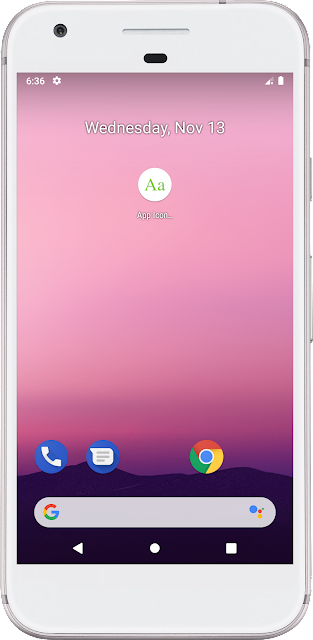 Android App Icon - Text Android App Icon - Text