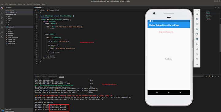 FlatButton Implementation