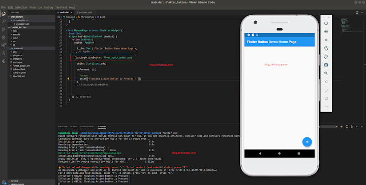 FloatingActionButton Implementation