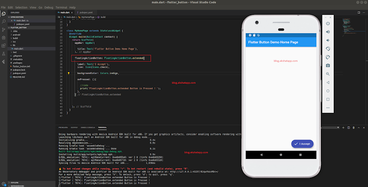 FloatingActionButton.extended Constructor