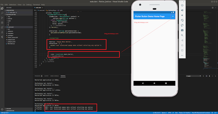PopupMenuButton Class Properties