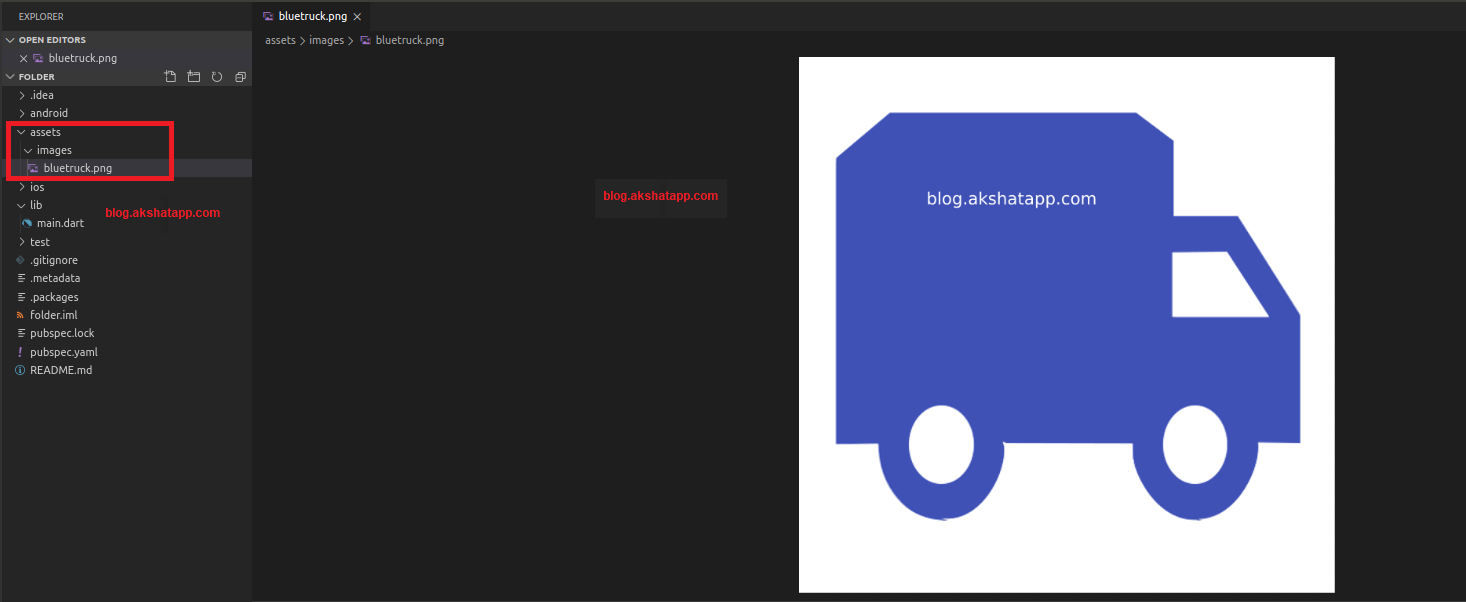 Add images to your flutter project