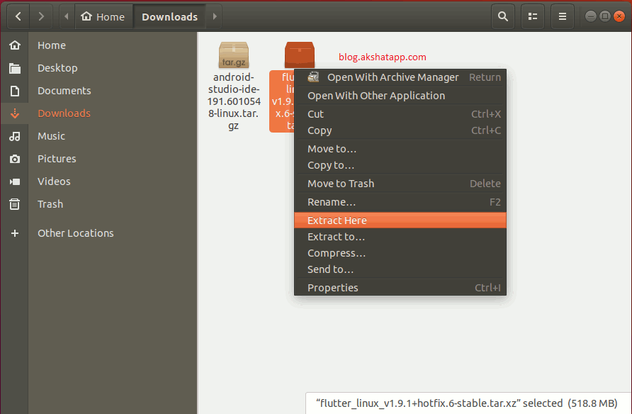 Create Flutter Project Folders