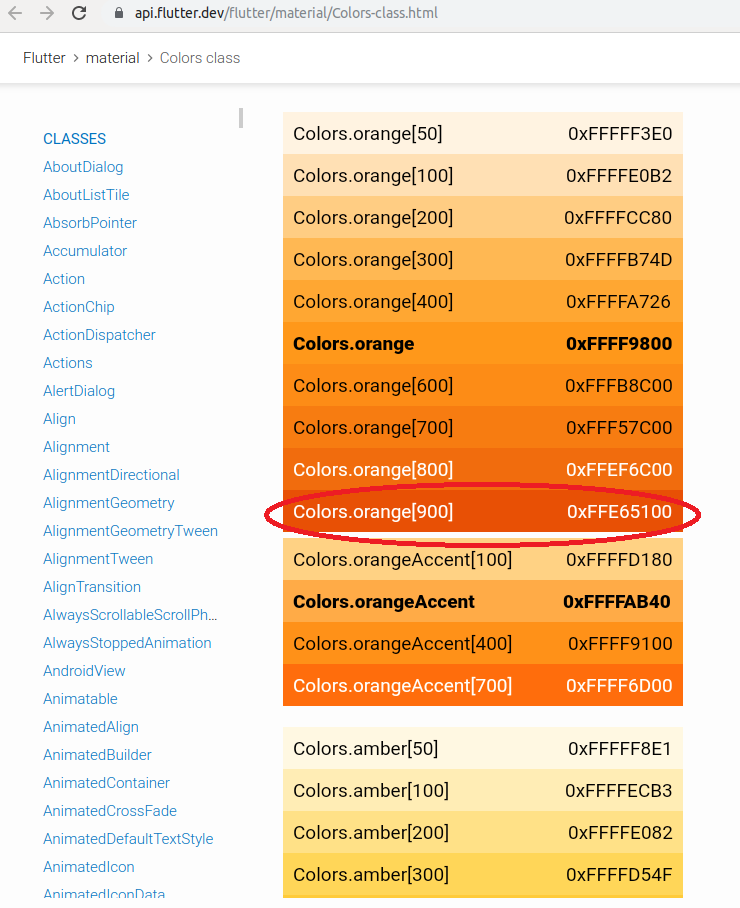 Darker Orange Shade - Colors.orange[900]